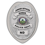 IMP. POLICE BADGE STICKER - STATE SEAL (ND)