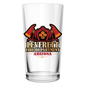 Custom 16 oz Pint Glass - Fire Helmet - Axes