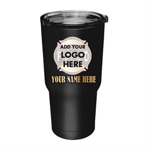 Custom 20 oz Black Stainless Steel Tumbler - Custom Logo