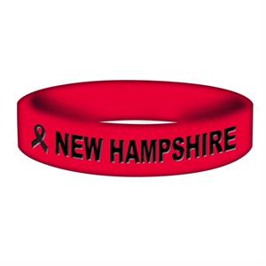 Custom Awareness Bands Red - Ribbon