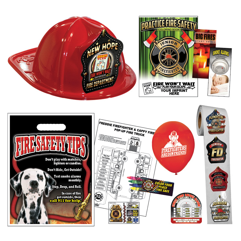 Custom Fire Hat Deluxe Pack w/Red Fire Hats - 2022