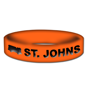 Custom Orange Awareness Band - Fire Truck