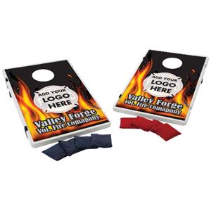 Custom Plastic Beanbag Toss Game Kit - Flames