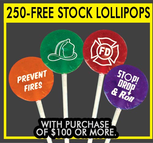 Fire Safety Starts With Me Lollipops