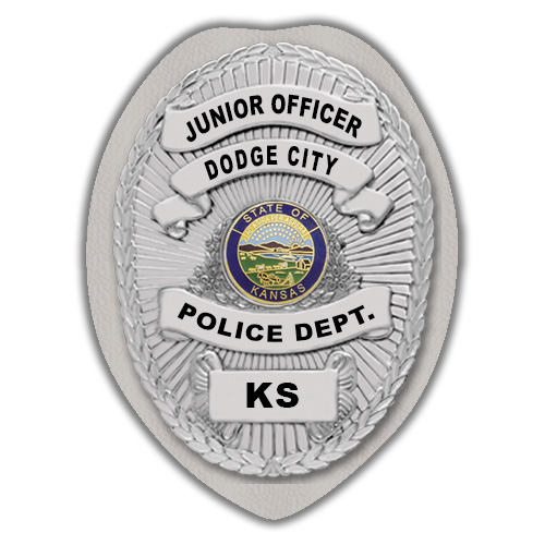 IMP. POLICE BADGE STICKER - STATE SEAL (KS)