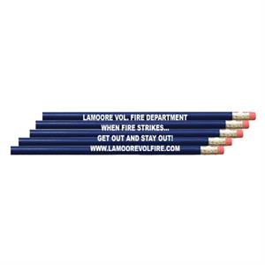 Imprinted Blue Custom Pencil