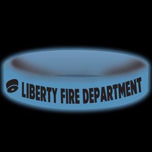 Imprinted Glow Awareness Band - Blue - Smoke Alarm