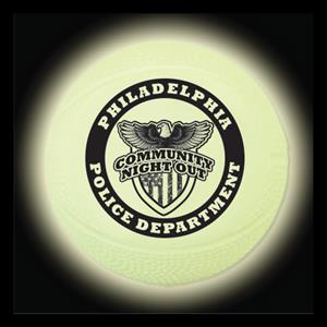 Imprinted Glow In The Dark Vinyl Basketball - Community Night Out