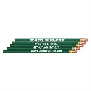 Imprinted Green Custom Pencil