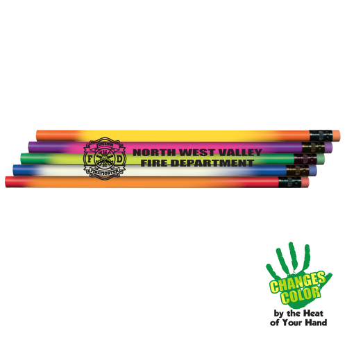 Imprinted Heat Changing Pencil Assorted - Maltese Cross