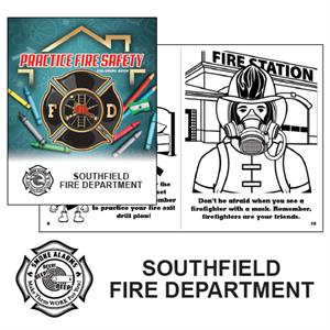 Imprinted Practice Fire Safety Col. Book - 2024 Theme Logo