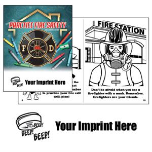 Imprinted Practice Fire Safety Coloring Book - Smoke Alarm