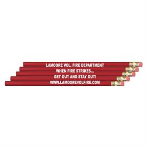 Imprinted Red Custom Pencil