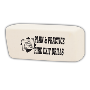 Jumbo Fire Safety Eraser - Plan & Practice Fire Exit Drills