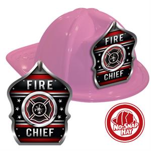 Pink Fire Chief Hat - Maltese Cross Shield