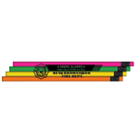 Imprinted Economy Pencil Neon Assortment - 2024 Theme