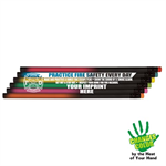 Imprinted Black Night Pencil Assorted - Fire Safety Message