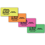 Imprinted Neon Eraser Assorted - 2019 Theme