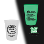 Imprinted 12 oz Frosted Glow Cup - Custom Logo