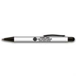 Imprinted White Halcyon® Metal Pen/Stylus