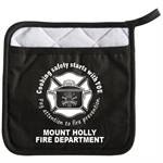 Imprinted Black Pot Holder w/ Pocket - 2023 Theme