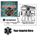 Imprinted Practice Fire Safety Coloring Book - Star of Life