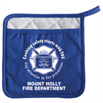 Imprinted Blue Pot Holder w/ Pocket - 2023 Theme