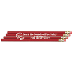 Imprinted Red Economy Pencils - 2021 Theme