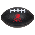 Imprinted 4^ Black Football Stress Reliever - Maltese Cross