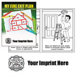 Imprinted My Fire Exit Plan Coloring Book - Jr. FF Maltese