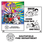 Imprinted Cali Fire Pup Coloring Book - 2023 Theme