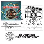 Imprinted Practice Fire Safety Coloring Book - 2023 Theme