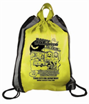 Imprinted Yellow Drawstring Backpacks - Halloween Station