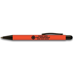 Imprinted Orange Halcyon® Metal Pen/Stylus