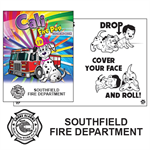 Imprinted Cali Fire Pup Coloring Book - 2024 Theme