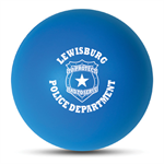 Imprinted 2.75^ Stress Ball - Blue