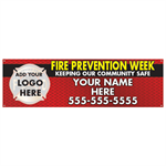 Custom 3' X 10'  Vinly Banner - Fire Prevention Week