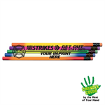 Imprinted Heat Changing Pencil Assorted - Fire Strikes Message