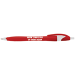 Stock - Know 2 Ways Out Pen - Red w/ White Trim - Blue Ink