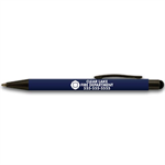 Imprinted Dark Blue Halcyon® Metal Pen/Stylus