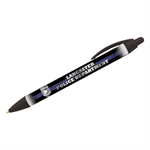 Imprinted Full Color Wide Body Pen - Thin Blue Line Flag