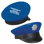 Imprinted Police Hat Stress Reliever