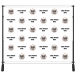 Custom 10' X 8' Backdrop - White Background - Custom Logo