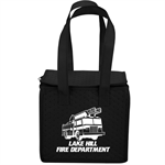 Imprinted Black Fire Truck Therm-O Cooler Tote