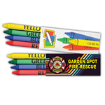 Custom Crayon Box - Pack of 4 - Jr. Firefighter Maltese