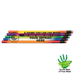 Imprinted Heat Changing Pencil Assorted - Smoke Alarm Message