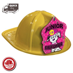 Yellow Fire Hat- Dalmatian Jr. Fire Chief