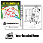 Imprinted My Fire Exit Plan Coloring Book - Fire Truck