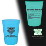 Custom 12 oz. Glow In The Dark Stadium Cup - Blue - Community Night Out