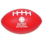 Imprinted 4^ Red Football Stress Reliever - Maltese Cross